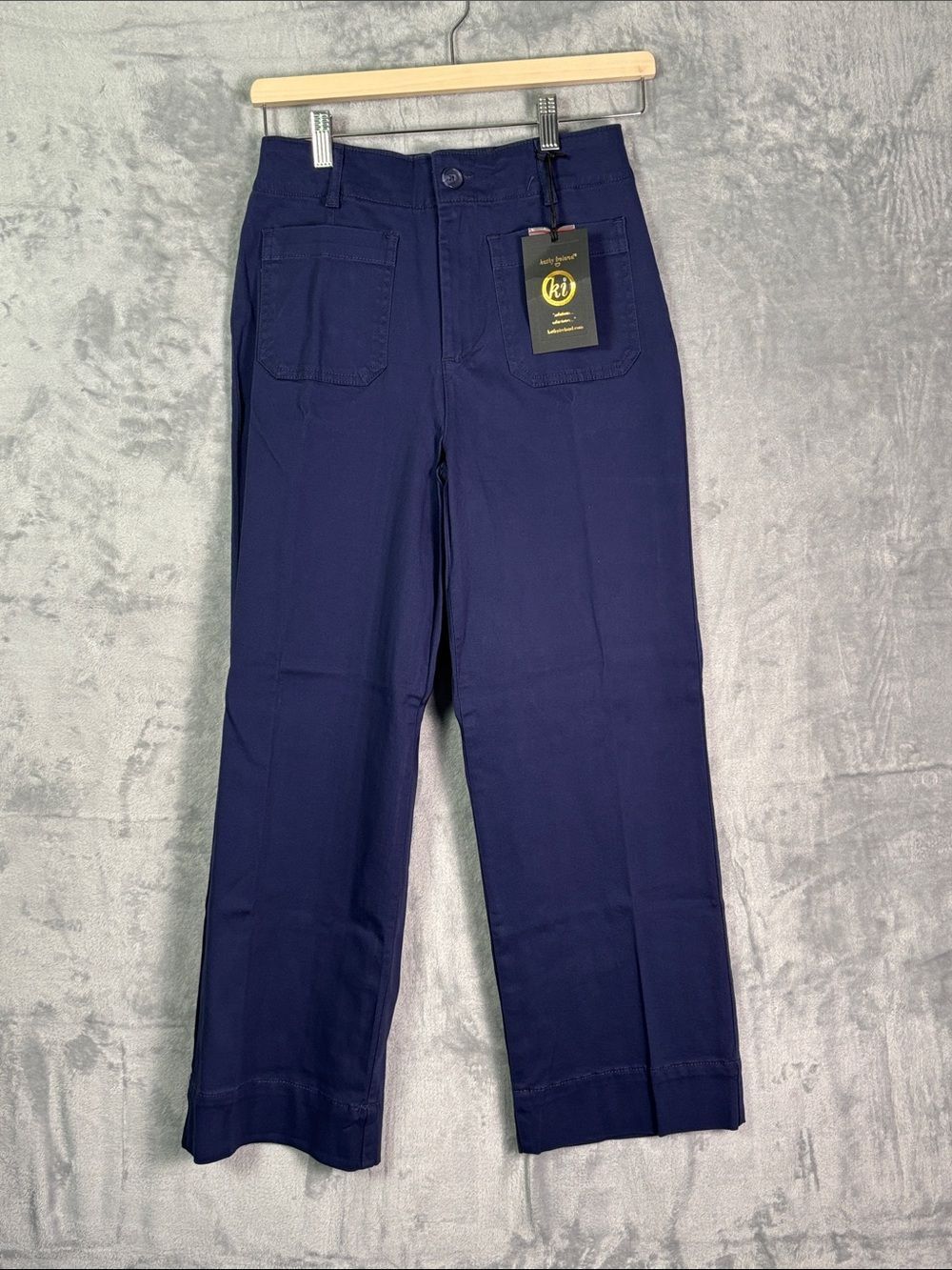 NWT New Kathy Ireland Blue Trousers Womens Size 2